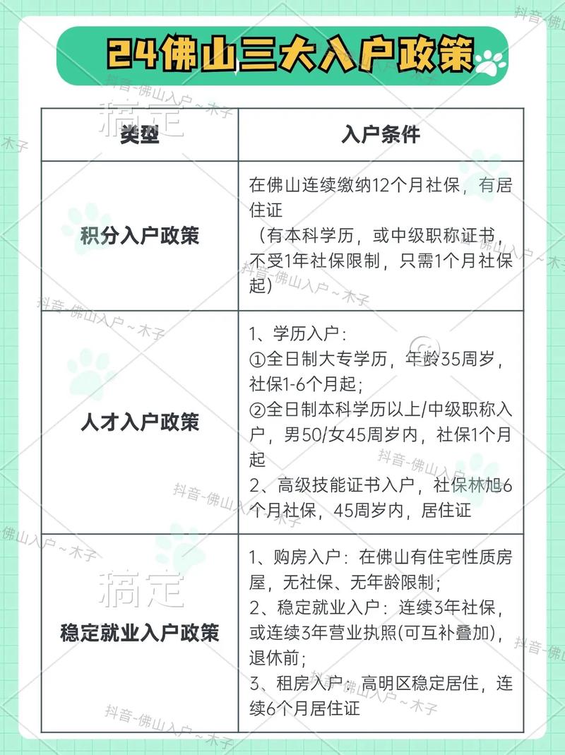 顺德入户条件最新政策解读